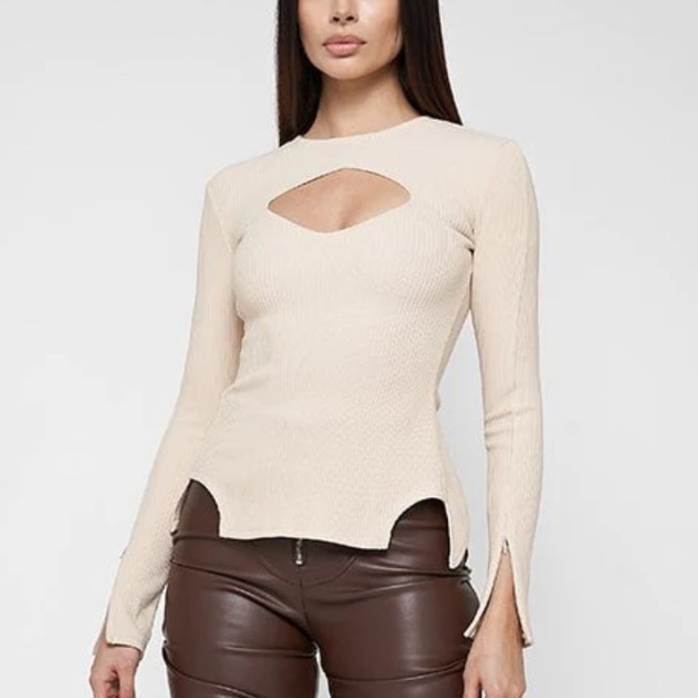 Maniere DE Voir Lace Up Top